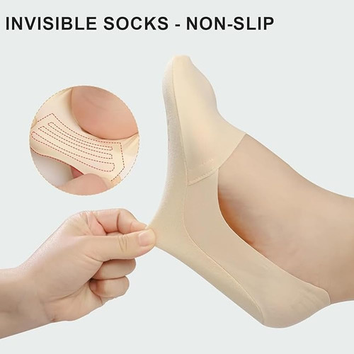 10 Pares Calcetines Invisibles Para Mujer,antideslizante