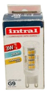 2 Lâmpada Led G9, Lustre Pequeno 3w Intral Luz Amarela 2700k Branco