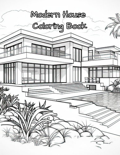 Libro: Modern House Coloring Book: Architectural Dreams: A M