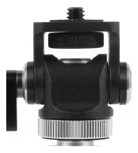 Hot Shoe Mount Adapter Adjustable Holder Black Hand Twist
