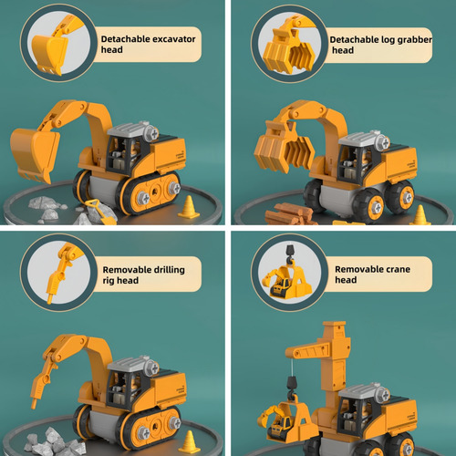 Auto De Juguete Diy Assembly Track Engineering