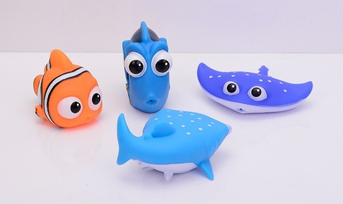 Kit 4 Boneco Desenho Procurando Nemo Dory Banho BebĂȘ