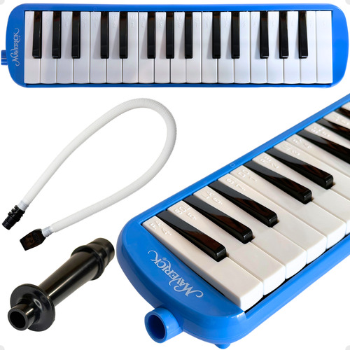 Escaleta Profissional Melódica - 32 Teclas - Cor Azul Azul-aço