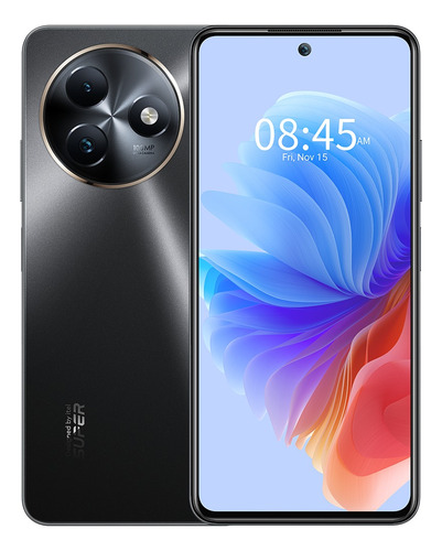 Celular Itel Dual Sim S24 256 Gb Rom 8 Gb Ram Negro Con Inteligente Dynamic Bar Cámara 108 Mp+ 8 Mp Al Cámara Batería De 5000mah Con Nfc 