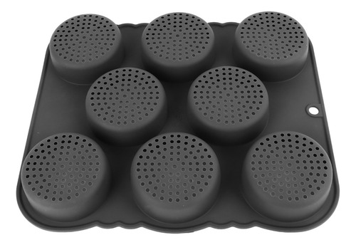 Molde Para Pan De Hamburguesa De Silicona De 8 Cavidades