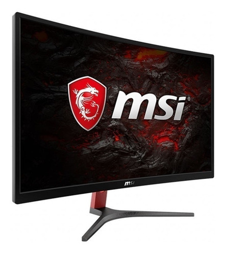 Imagen 2 de 5 de Monitor gamer curvo MSI Optix G24C led 23.6" negro y rojo 100V/240V