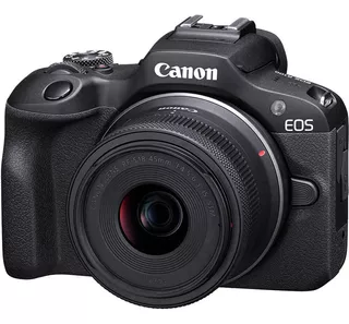 Câmera Digital Canon Eos R100 Com Lente Rf-s 18-45mm Is Stm