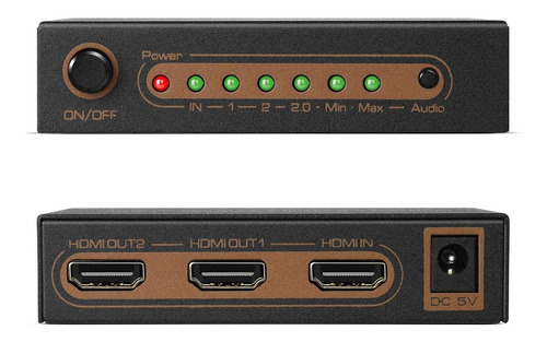 Imagen 3 de 6 de Divisor Hdmi Tnp 1 Entrada 2 Salidas Divisor Hdmi 2.0 Inteli