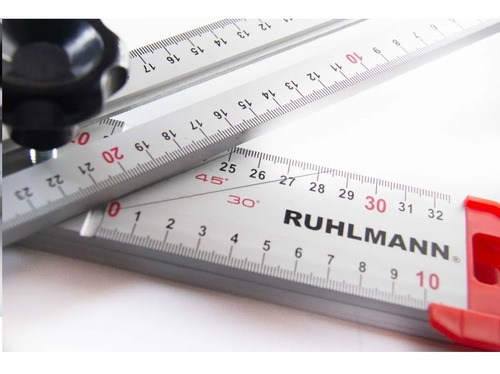 Escuadra Ajustable Regla 60 Cm Regulable Aluminio Ruhlmann