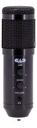 Cad Audio U49 Micrófono Usb Estudio Lateral Negro Mmg