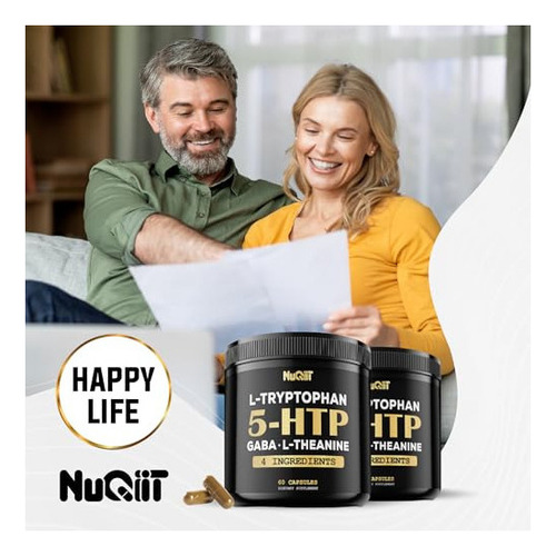 Nuqiit 5 Htp 200 Mg Gaba 500 Mg L-teanina 200 Mg L-triptófa