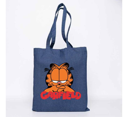 Totebag Tela Garfield Estampado Diseño Garfield  35 X 40 Cm