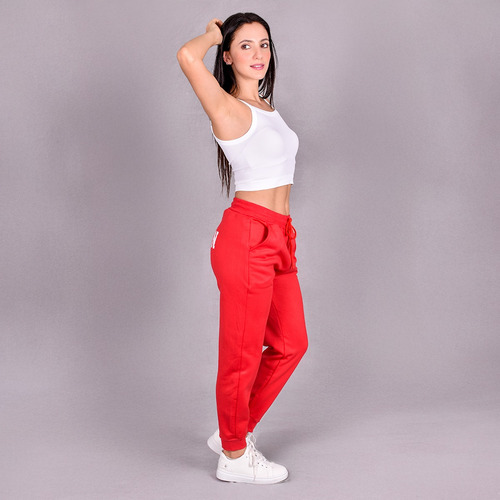 Pants Jogger Mujer Deportivo Ajustable Con Bolsas Casual
