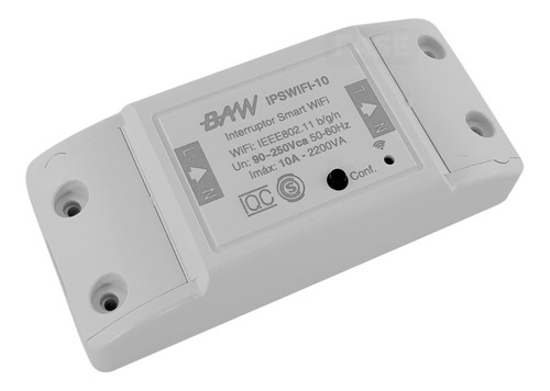 Interruptor Wifi Smart Inteligente Baw 10a Domótica Bornera