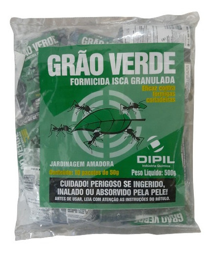 Isca Granulada Formigass Cortadeiras Jardim 10x50g 