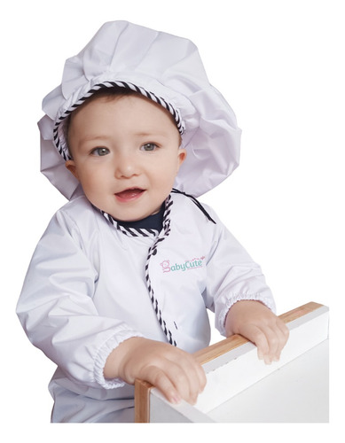Imagen 2 de 5 de Disfraz Chef Cocinero Cocinera Niño Niña Disfraces Temáticos