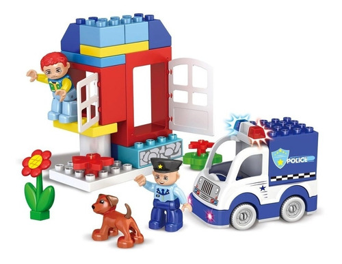 Blocos De Construção - Polícia - Zp00749 - Zoop Toys