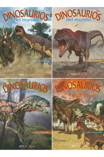 Libro. Dinosaurios Del Mundo X4. Carlos Papolio 