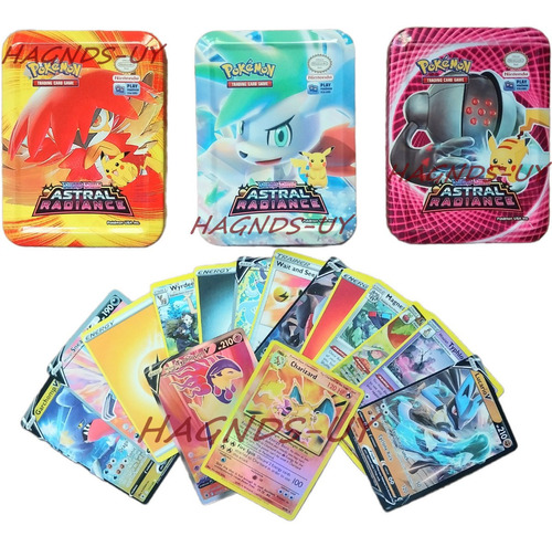 Pack Cartas Pokémon Tcg Sword & Shield C/lata 242 Cartas