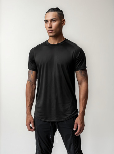 Camiseta Deportiva De Verano Para Hombre Con Cuello Redondo