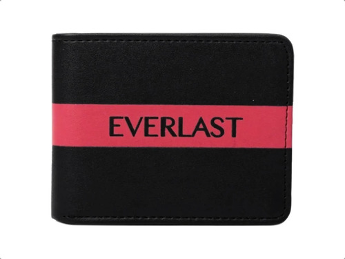 Billetera Hombre Everlast Eco Cuero Original Clasica Negro