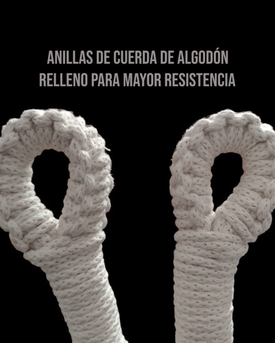 Imagen 4 de 8 de Hamaca Sillon Columpio Macrame