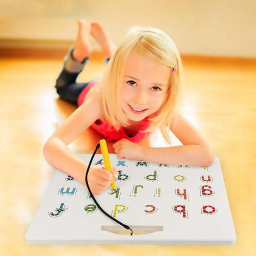Tablero Magnético De Letras De Doble Cara,2 En 1