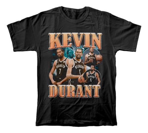 Camiseta Algodón Peinado Con Estampado De Kevin Durant Nba