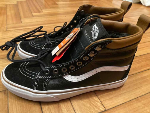 Vans Sk8 Hi Mte Leather Black/ White Nuevas Talle 9,5 Usa Vans Sk8 Hi Mte Leather Black/ White Nuevas Talle 9,5 Usa