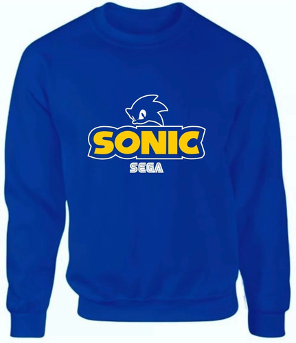 Sudadera Lisa Sonic Sega Video Juegos Talla Xxl