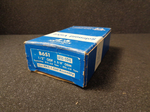 Sporlan Valve Company B6s1 Less Coil 1/2 Odf X 5/8 Odm Ccf