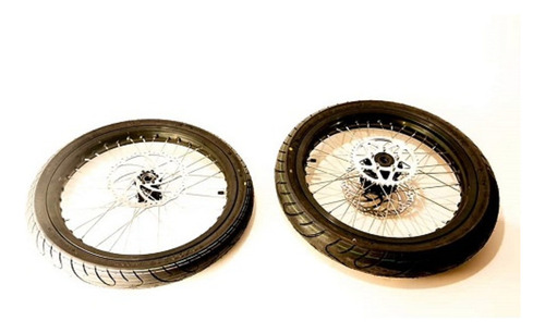 Kit De Ruedas Super Motard Para Surron Light Bee X - Segway Color Negro