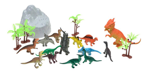 Imagen 2 de 7 de 2x19 Piezas Plástico Jurásico Simulación Dinosaurio