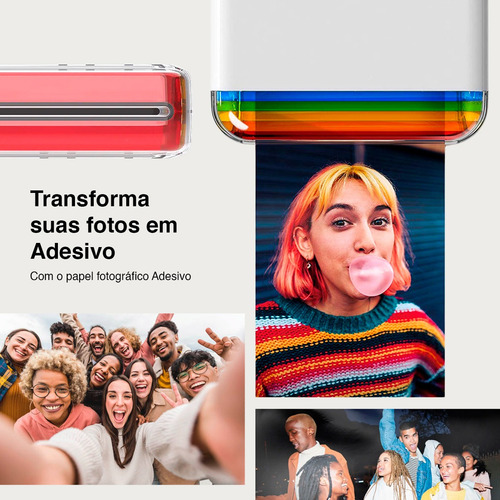 Impressora Polaroid Hi-print 2x3 Fotos Via Celular Bluetooth