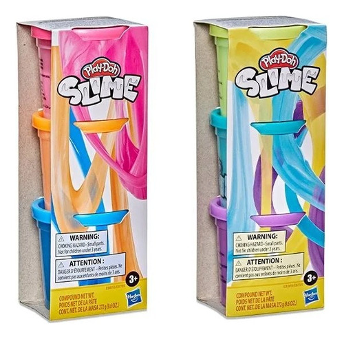 Pack Play Doh Slime 6 Latas Diferentes Colores
