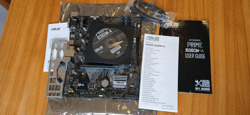 Mother Asus Prime B360m-a 1151 8va Gen Hdmi M.2 Aura Sync Gris Oscuro (Usado)