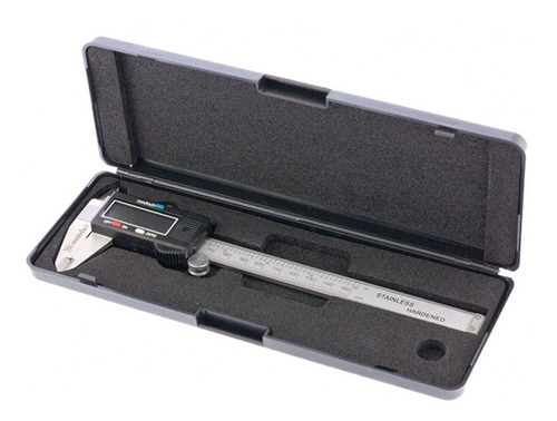 Imagem 4 de 5 de Paquimetro Digital 150mm Inox Profissional C/ Estojo Mtx
