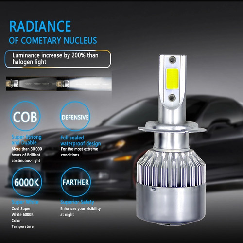 Imagen 5 de 10 de Ampolleta Auto Led Headlight H1 H3 H4 H7 H11 H13 9005/6 880