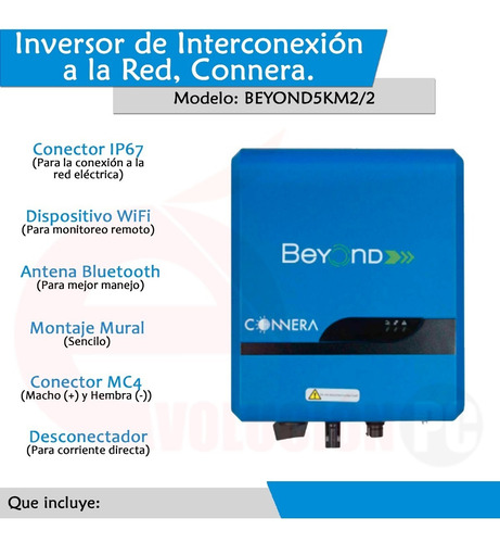 Inversor De Interconexion A Red Connera Serie Beyond 5 Kw
