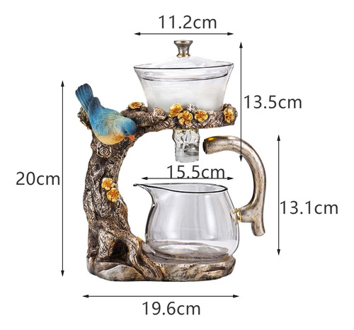 Tetera De Vidrio Semiautomática, Té Suelto Para Regalo De