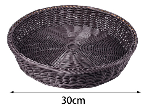 Bandejas De Serviço De Cestas Tecidas, Cestas Café 30x7cm
