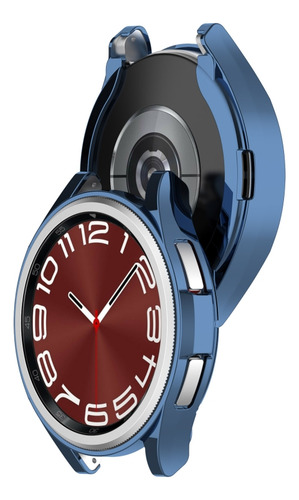 Funda De Reloj De Tpu Azul Para Samsung Galaxy Watch6 Classi