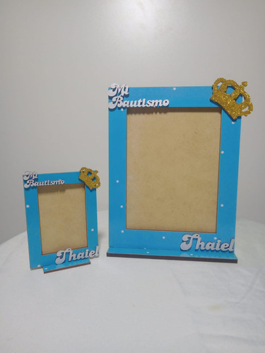 Porta Fotos Souvenirs Bautisto 20 Mas Un Central Mdf Fiesta