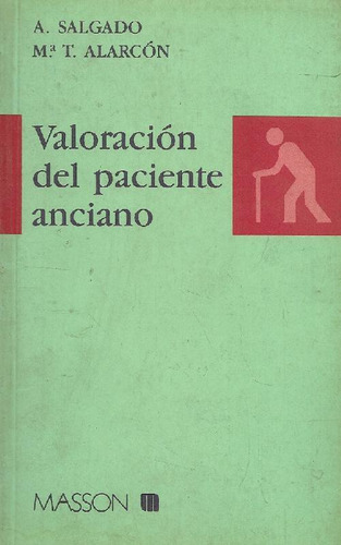 Libro Valoracion Del Paciente Anciano De Alberto Salgado Alb