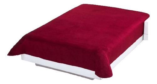 Cobertor Ultrasuave Cama King Size Poliester Vino Concord Diseño De La Tela Liso