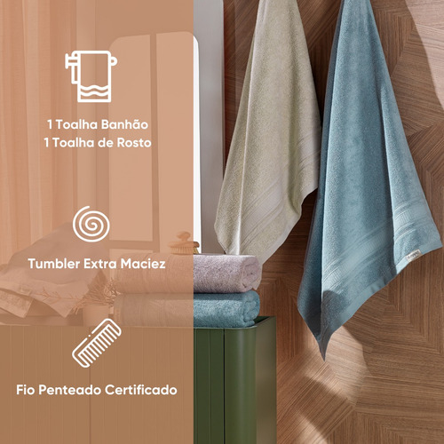 Toalha De Banhão Mêmphis 78x1,50 - Appel Cor Cereal Liso