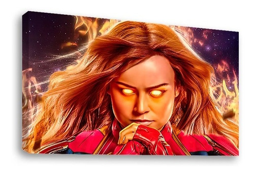 Cuadro Decorativo Canvas Moderno Capitana Marvel 2020