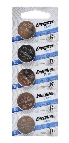 Pila Cr2032 Energizer 3v Pack X5 Batería Extra Larga Duracio