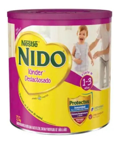 Leche En Polvo Nido Kinder Deslactosada 2.2 Kg