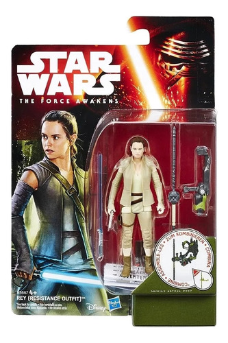 Figura Star Wars Rey Outfit The Force Awakens Hasbro 3.75